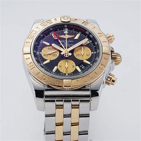 breitling chronmat gmt two tone|breitling chronomat 44 retail price.